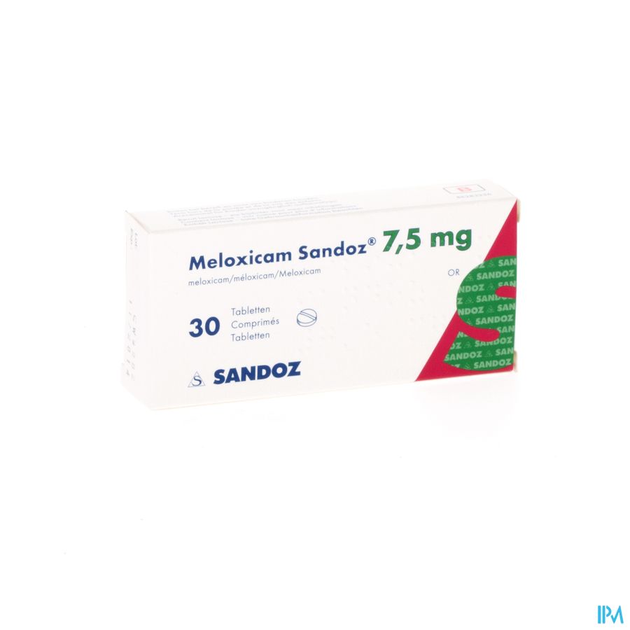 Meloxicam Sandoz 7,5mg Tabl 30 X 7,5mg