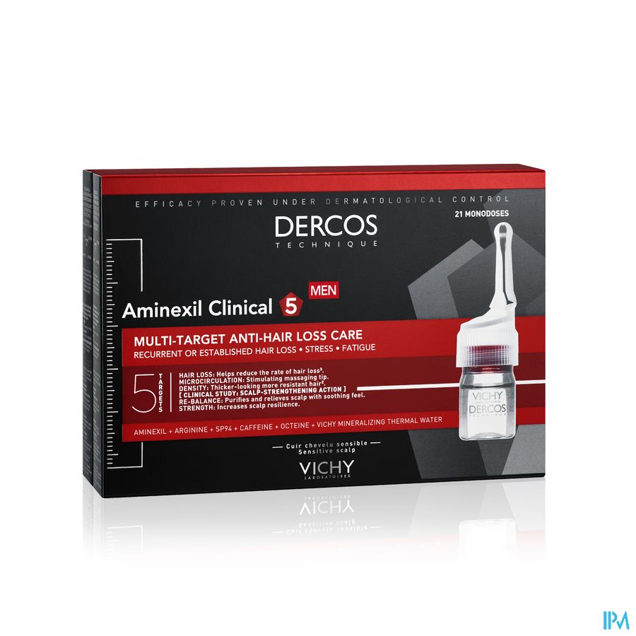 Vichy Dercos Aminexil Clinical 5 Men Amp 21x6ml 1