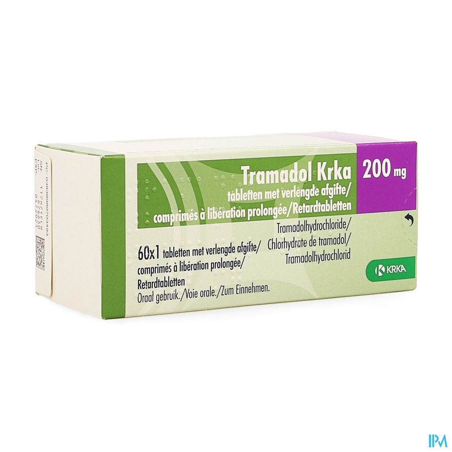 Tramadol Krka 200mg Verl.afgifte Comp 60 X 200mg Tramadol Krka 200mg Verl.afgifte Comp 60 X 200mg