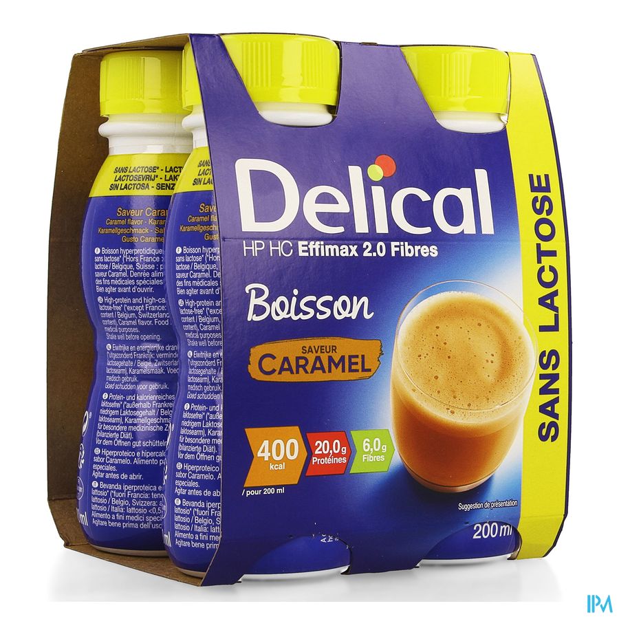 Delical Effimax 2.0 Caramel 4x200ml
