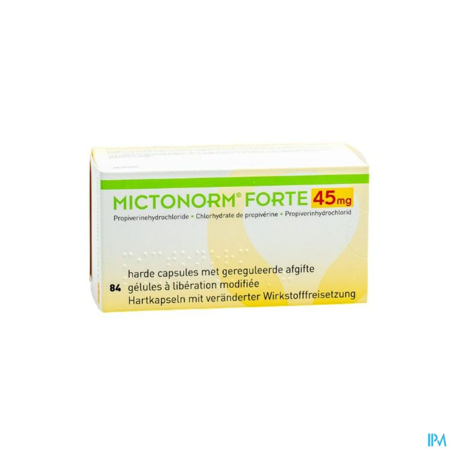 Mictonorm Forte 45mg Gereguleerde Afgifte Caps 84 Mictonorm Forte 45mg Gereguleerde Afgifte Caps 84