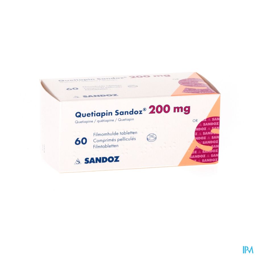 Quetiapin Sandoz Comp Enrobe 60 X 200mg