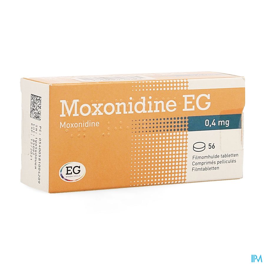 Moxonidine EG Tabl 56X0,4Mg