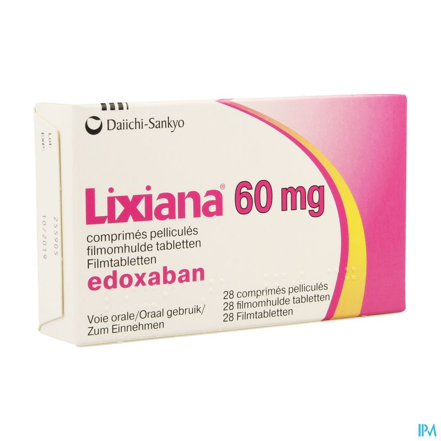 Lixiana 60mg Filmomh Tabl 28 X 60mg Lixiana 60mg Filmomh Tabl 28 X 60mg