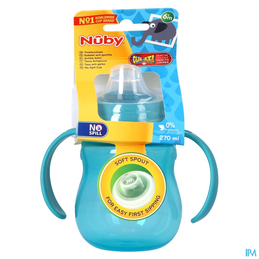 Nuby A/lekbeker Handvaten 6m+ 270ml 2