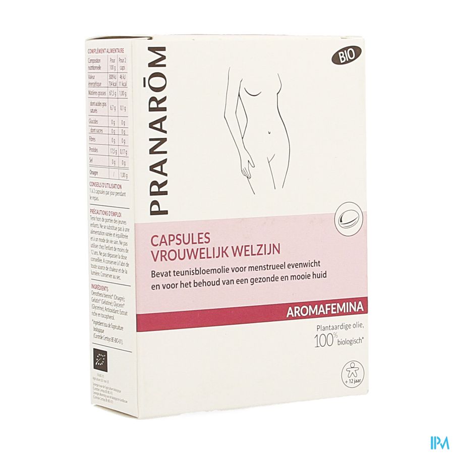 Bienetre Fem.teunisbl.aromafem.bio Pl.olie Caps 30 Bienetre Fem.teunisbl.aromafem.bio Pl.olie Caps 30