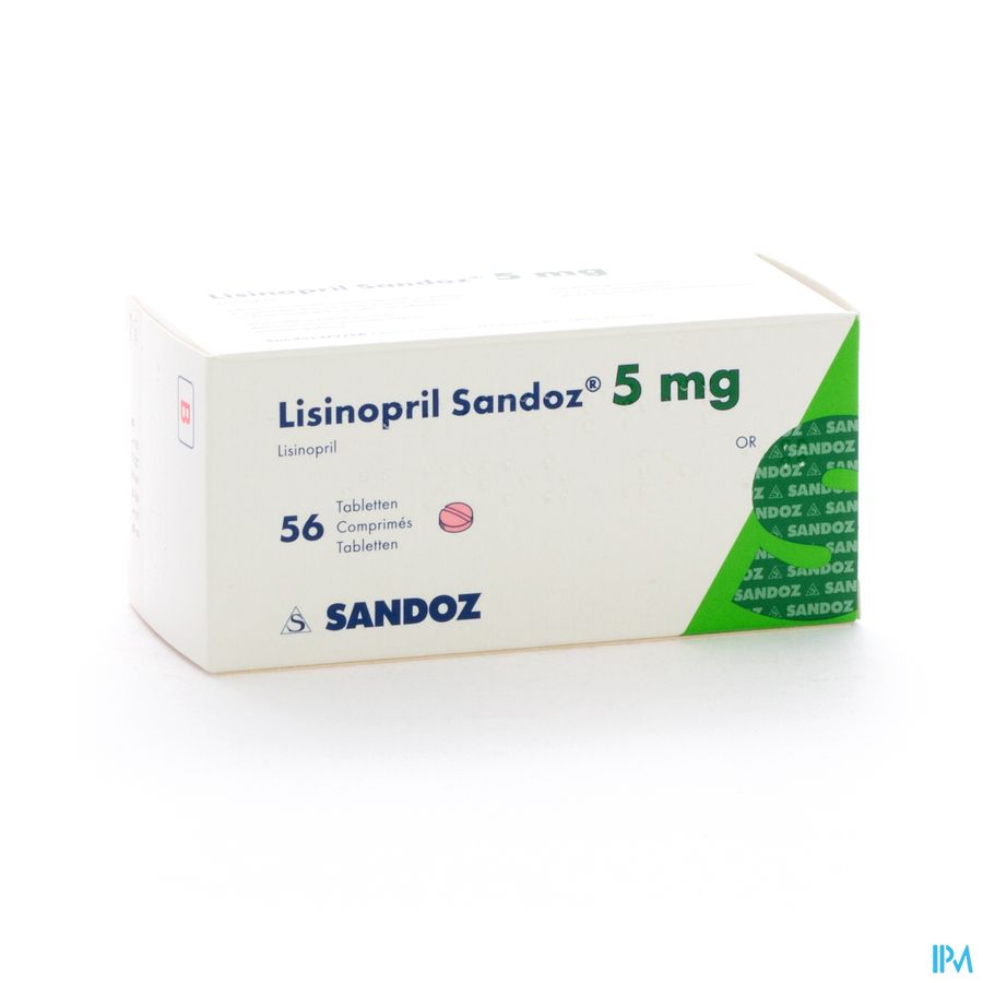 Lisinopril Sandoz 5mg Tabl 56 X 5mg Lisinopril Sandoz 5mg Tabl 56 X 5mg