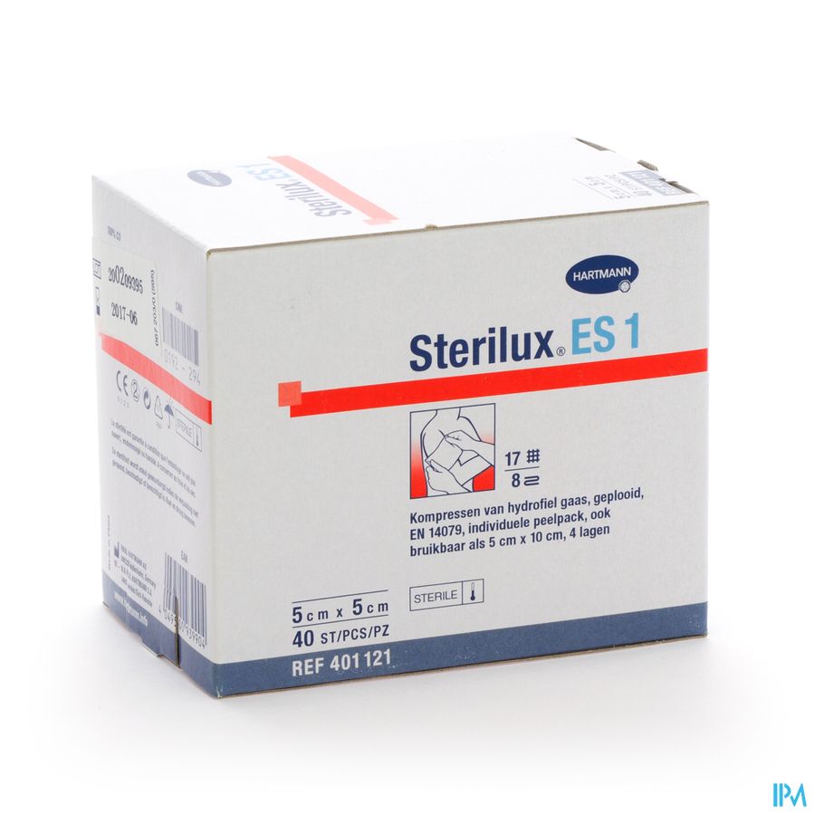 Sterilux Es1 Kp Ster 8pl 5x5cm 40 2050161 Sterilux Es1 Kp Ster 8pl 5x5cm 40 2050161