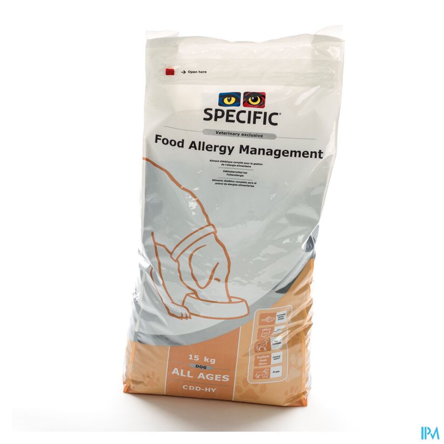 Specific Cdd-hy Food Allergy Chien 15kg Specific Cdd-hy Food Allergy Chien 15kg