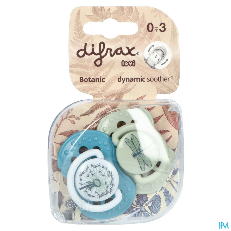 Difrax Sucette Dynamic Botanic 0-3m 2 2