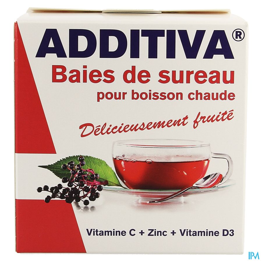 Additiva Vlierbessen Warme Drank Zakje 10 3