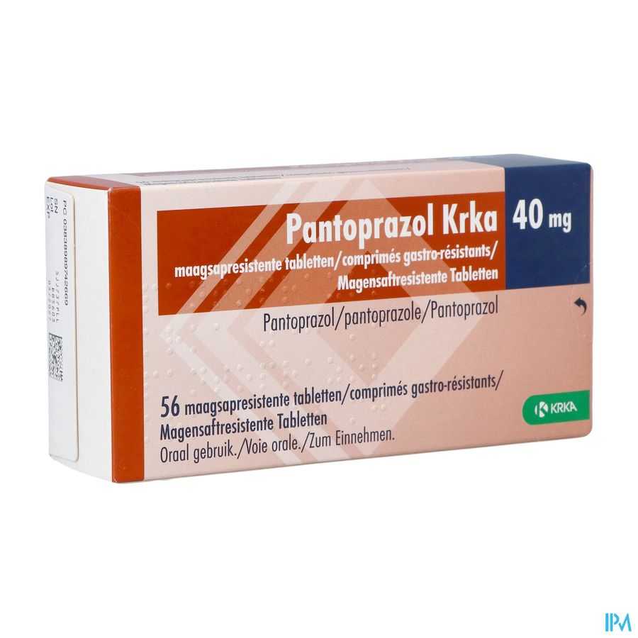 Pantoprazol Krka 40mg Maagsapres. Tabl 56 Pantoprazol Krka 40mg Maagsapres. Tabl 56