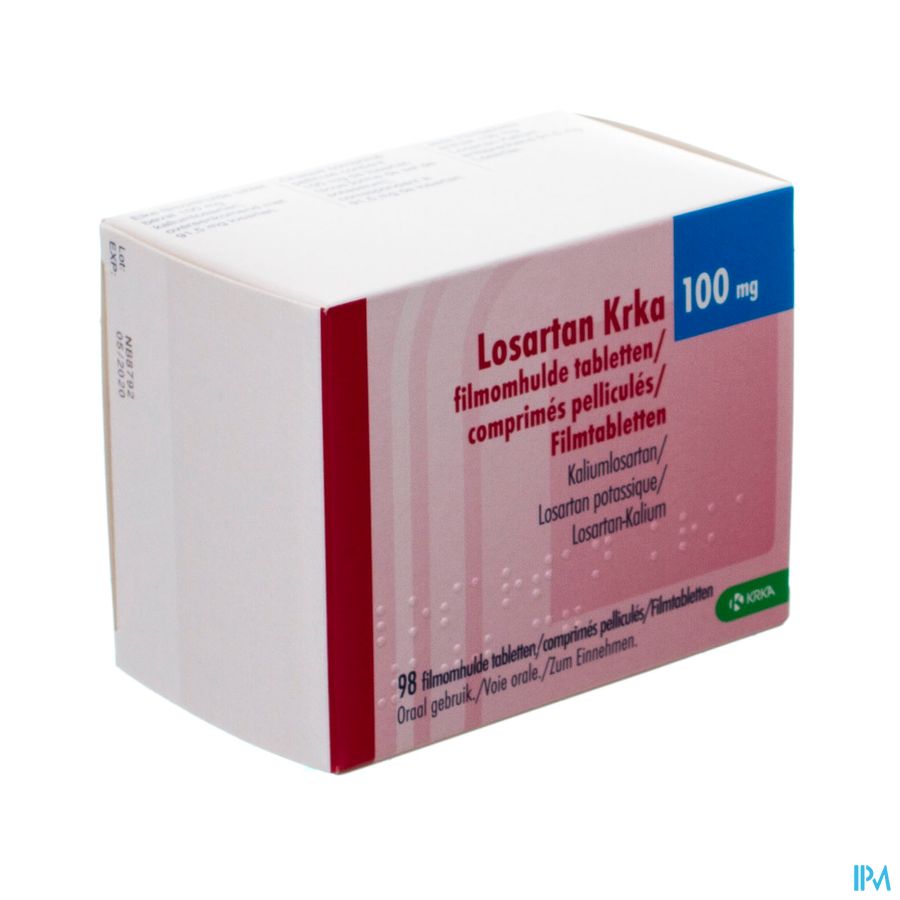 Losartan Krka 100mg Comp Pell 98 Losartan Krka 100mg Comp Pell 98