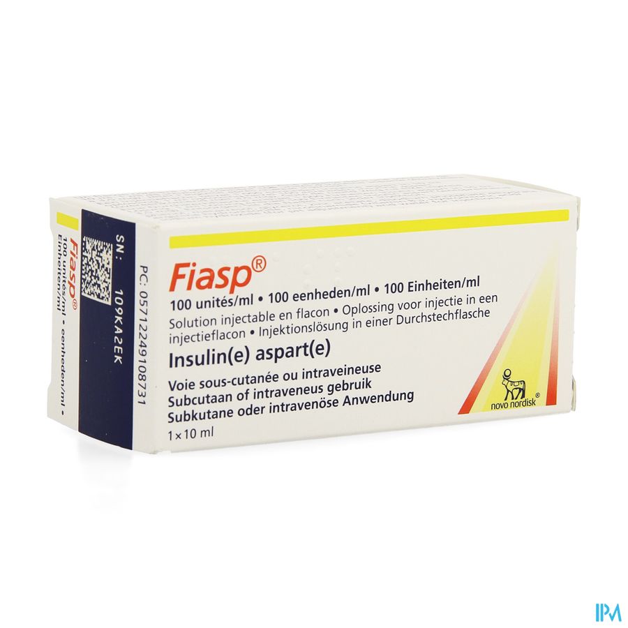 Fiasp 100e/ml Opl Inj Fl Inj 1 X 10ml