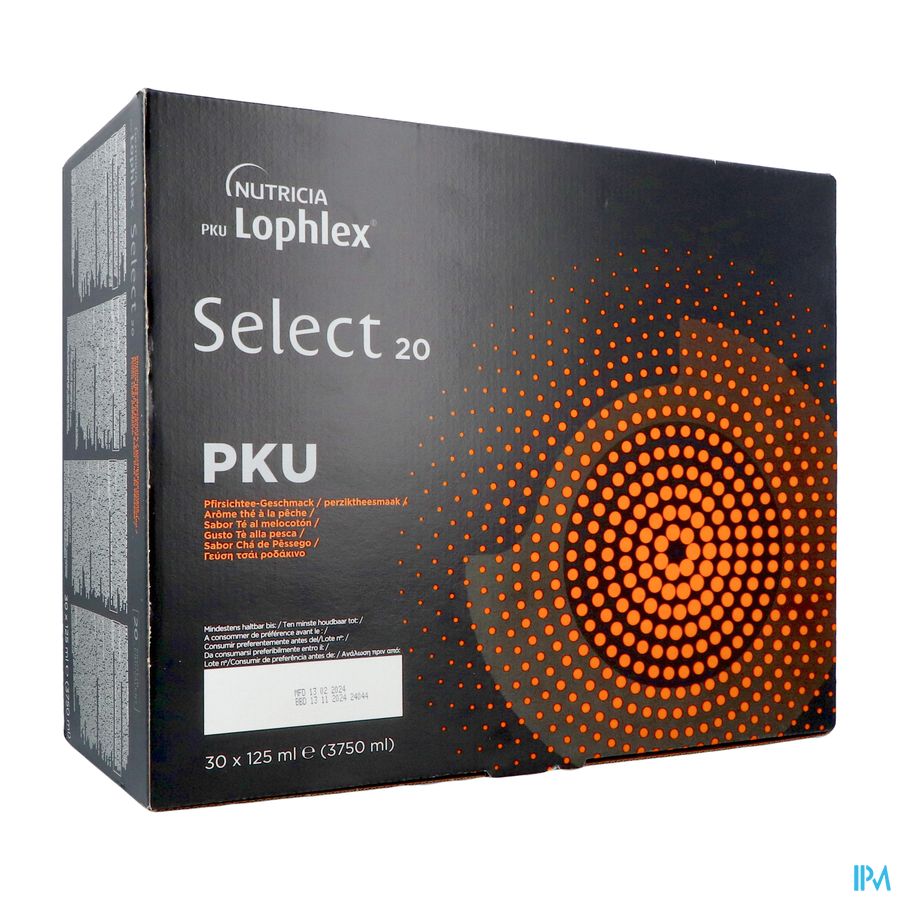 Pku Lophlex Select 20 The Peche 30x125ml Pku Lophlex Select 20 The Peche 30x125ml
