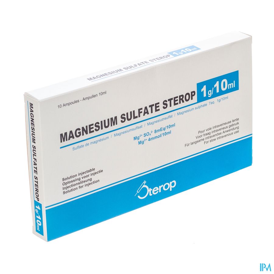 Magnesium Sulfate-stp Sol.inj. 1g/10ml 10 Magnesium Sulfate-stp Sol.inj. 1g/10ml 10