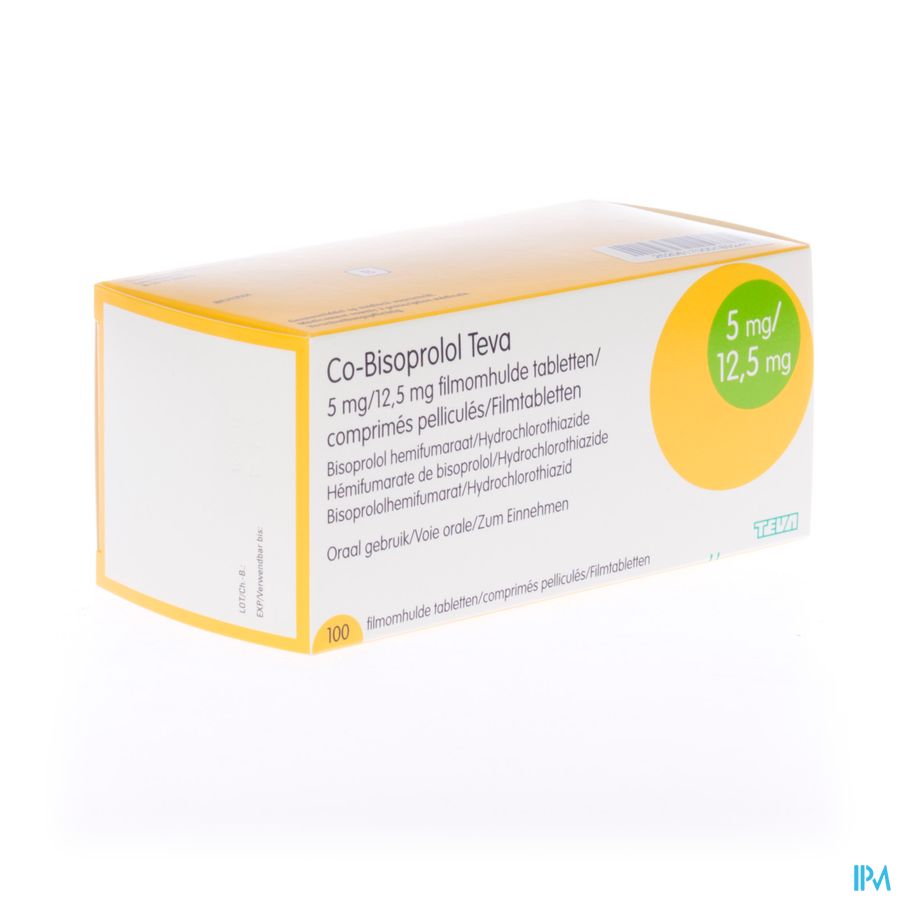 Co Bisoprolol 5/12,5 Teva Comp 100