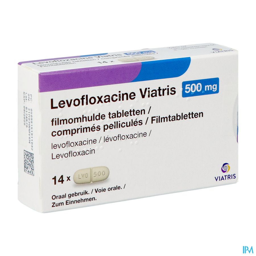 Levofloxacine Viatris 500mg Tabl 14