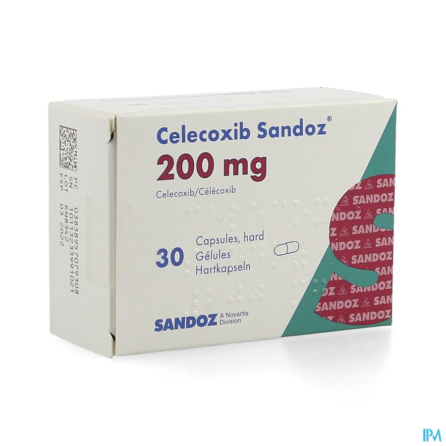Celecoxib 200mg Sandoz Caps Hard Dur 30