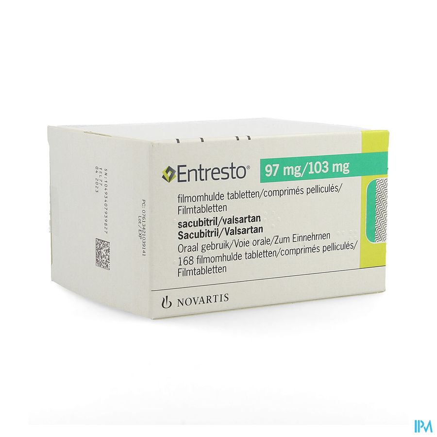 Entresto 97mg/103mg Filmomh Tabl 168