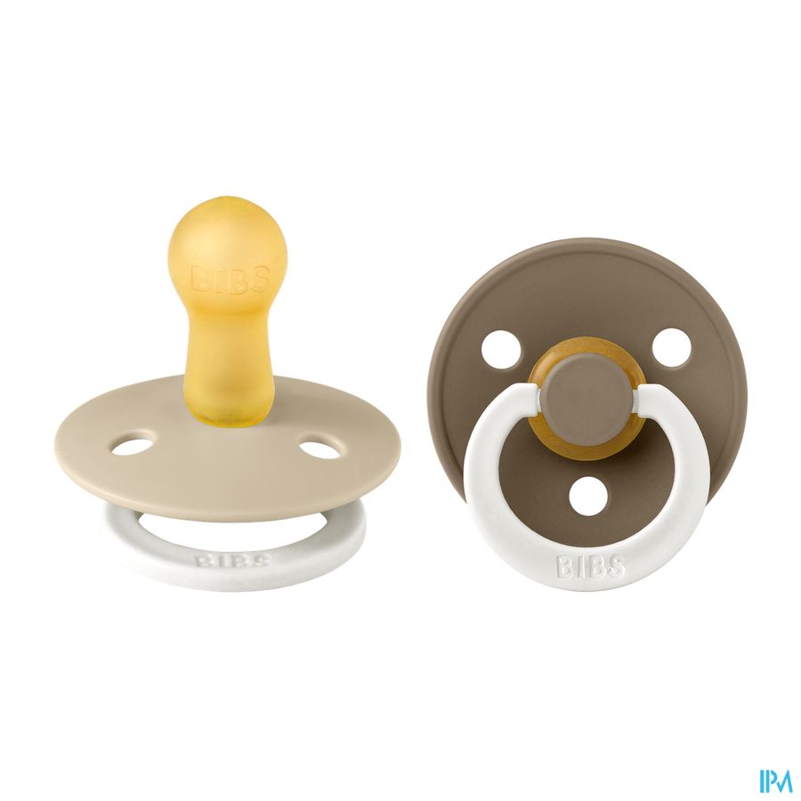 Bibs 2 Fopspeen Duo Glow In Dark Vanilla/oak 2