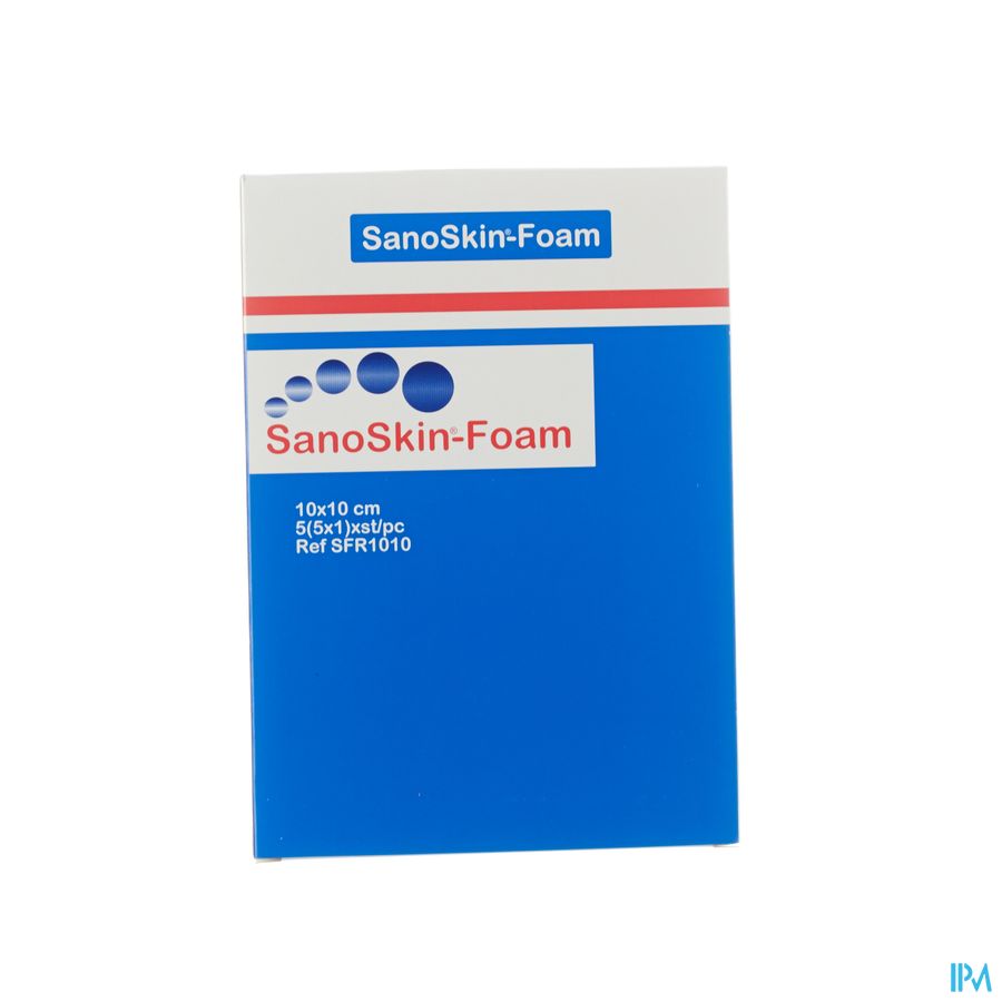Sanoskin Foam Pans Mousse Steril 10x10cm 5 Sanoskin Foam Pans Mousse Steril 10x10cm 5