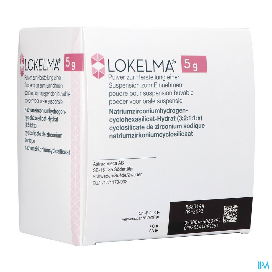 Lokelma 5g Pdr Voor Orale Suspensie Zakje 30 Lokelma 5g Pdr Voor Orale Suspensie Zakje 30