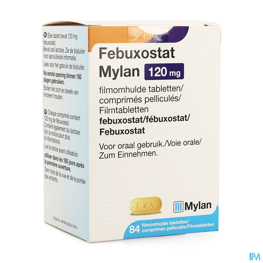 Febuxostat Viatris 120mg Filmomh Tabl 84 Febuxostat Viatris 120mg Filmomh Tabl 84