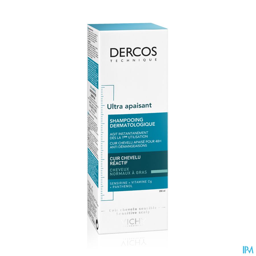 Vichy Dercos Dermo Apaisant Chev. Gras Sh 200ml Vichy Dercos Dermo Apaisant Chev. Gras Sh 200ml