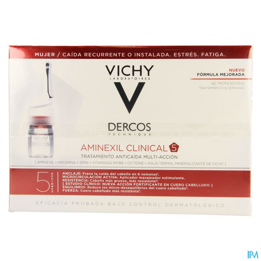 Vichy Dercos Aminexil Clinical 5 Women Amp 42x6ml 1