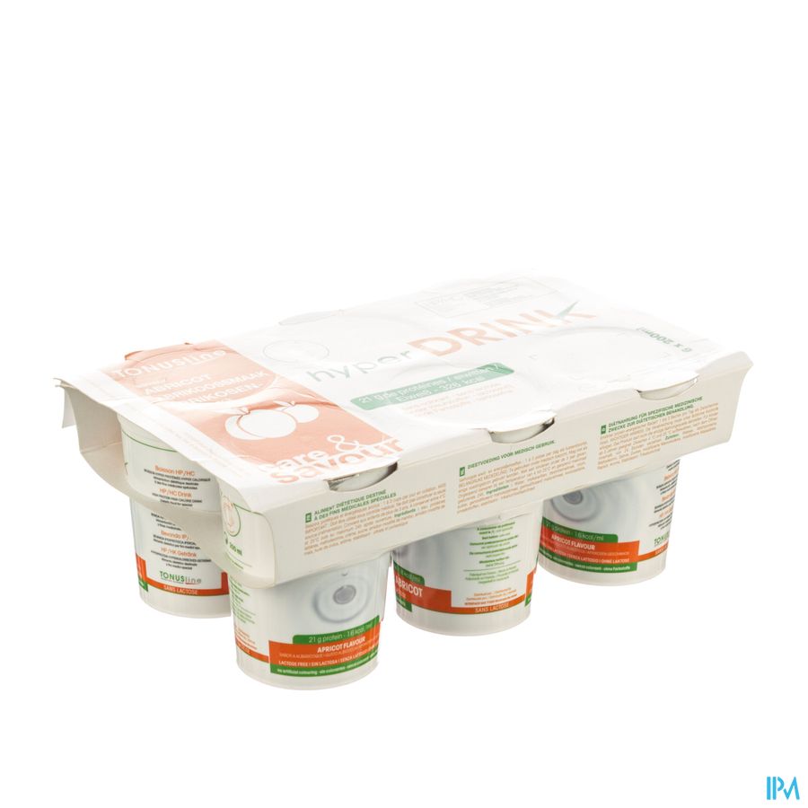 Hyperdrink Abrikoos Z/lactose Pot 6x200ml Hyperdrink Abrikoos Z/lactose Pot 6x200ml