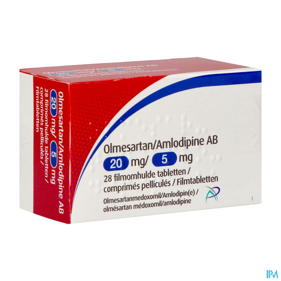 Olmesartan Amlodipine Ab 20/ 5mg Comp Pell 28 Olmesartan Amlodipine Ab 20/ 5mg Comp Pell 28