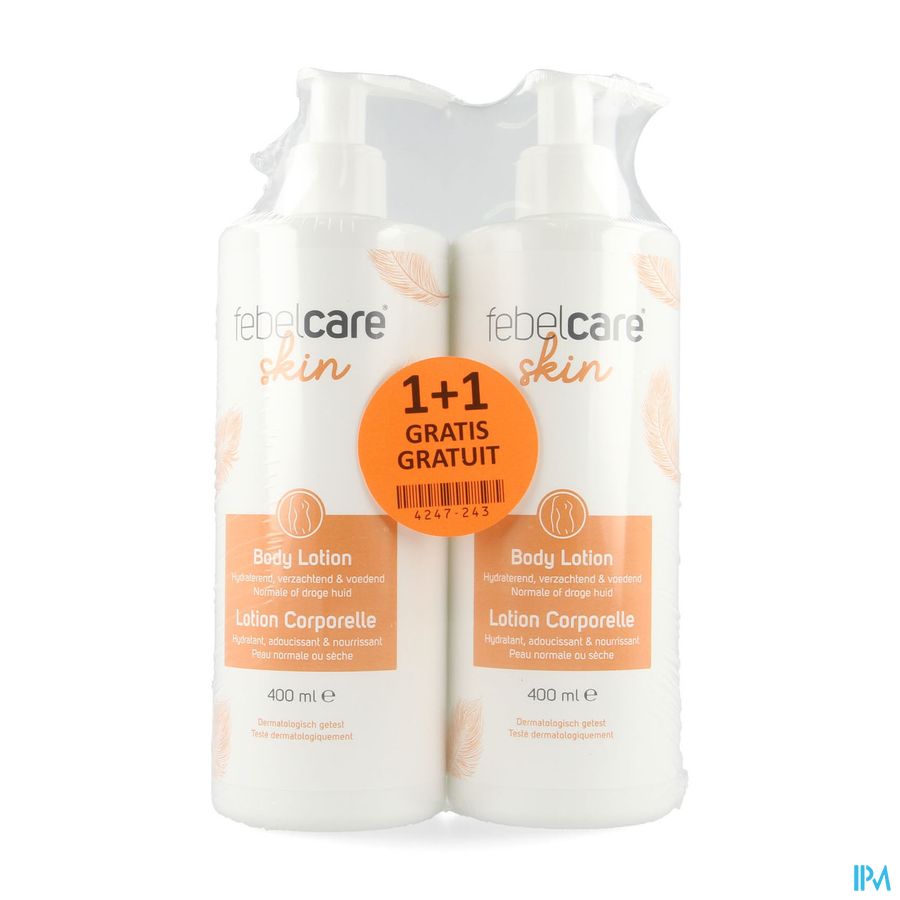 Febelcare Skin Body Lotion 400ml 1+1 Gratuit