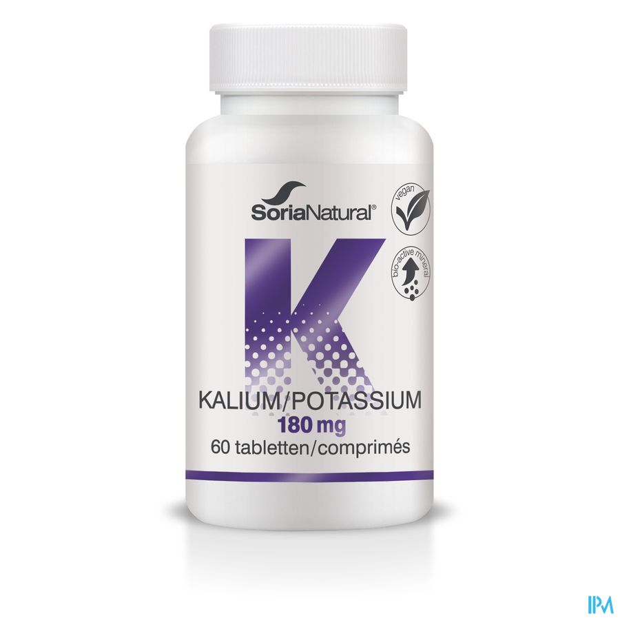 Soria Kalium Tabl 60x180mg Soria Kalium Tabl 60x180mg