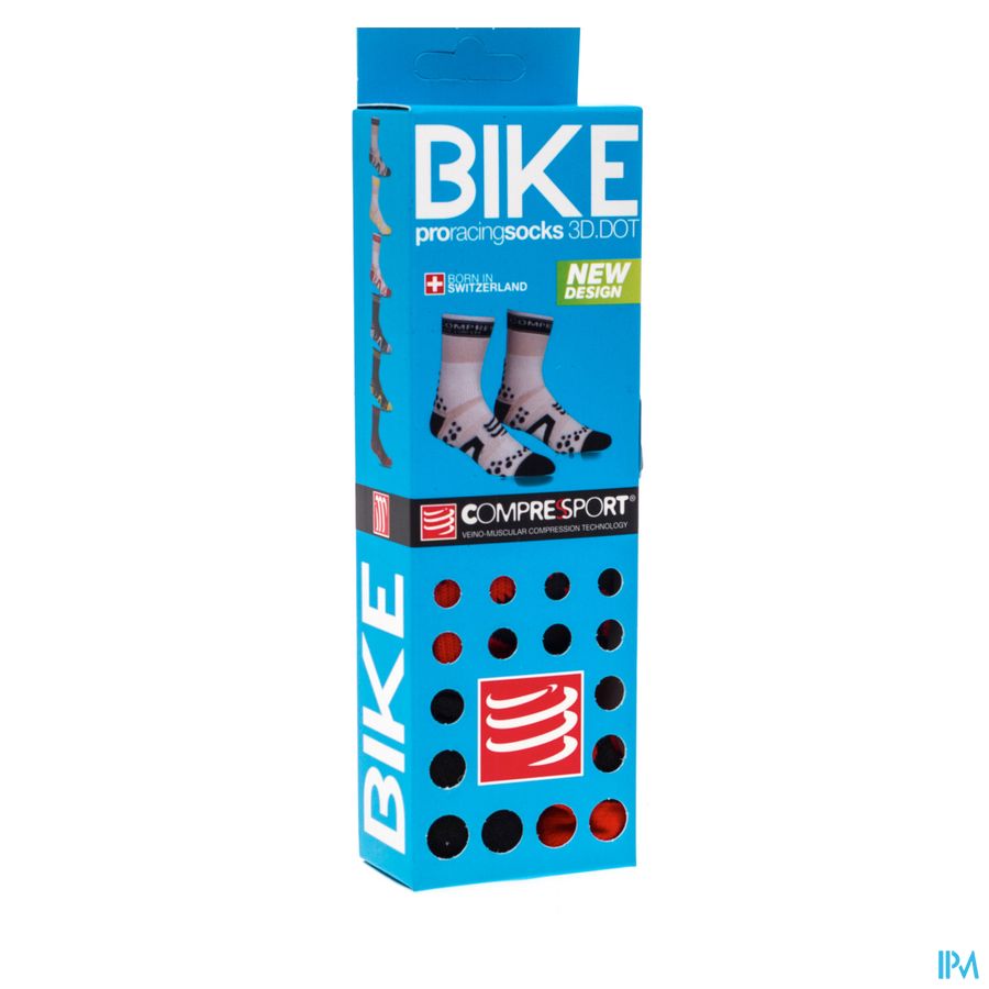 Compressport Racing Socks Bike Bl/re T5 Compressport Racing Socks Bike Bl/re T5