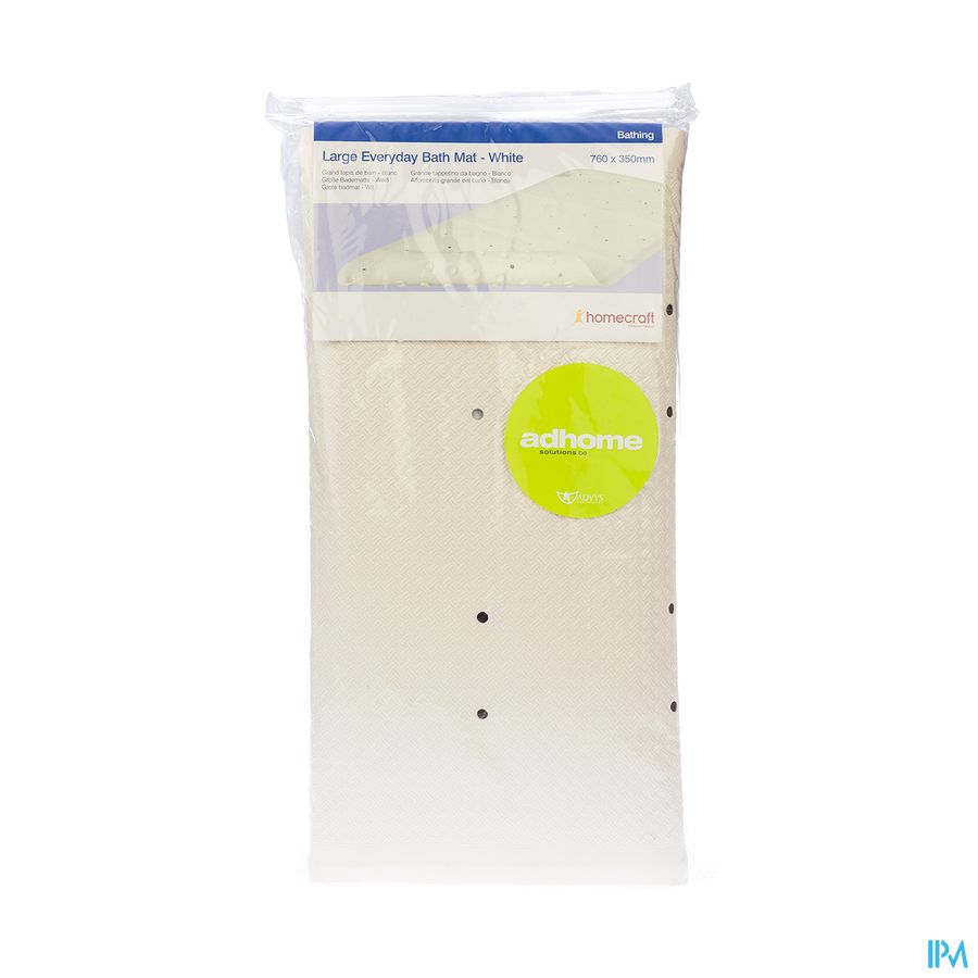 Tapis Bain-douche Ctc A/derap. Blanc 76x35,5cm Tapis Bain-douche Ctc A/derap. Blanc 76x35,5cm