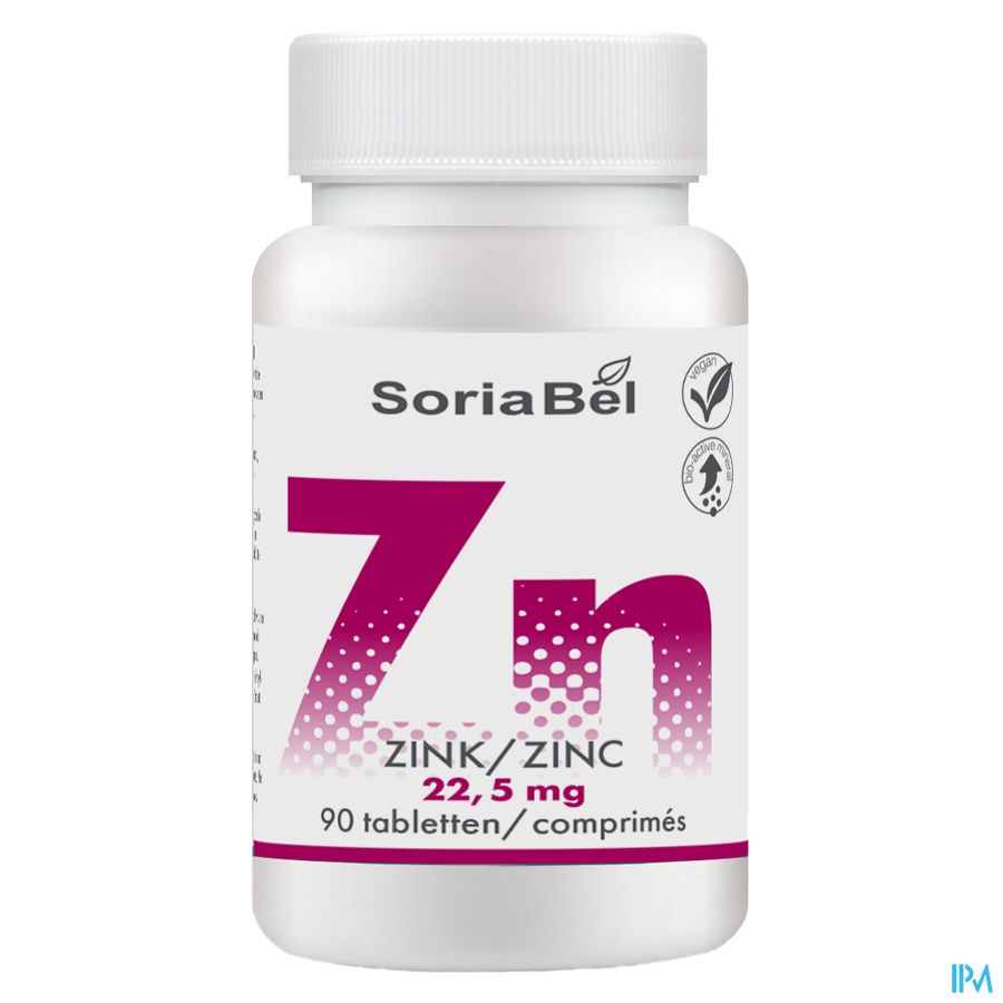 Soria Zinc Bio-actif 22,5mg Comp 90 Soria Zinc Bio-actif 22,5mg Comp 90
