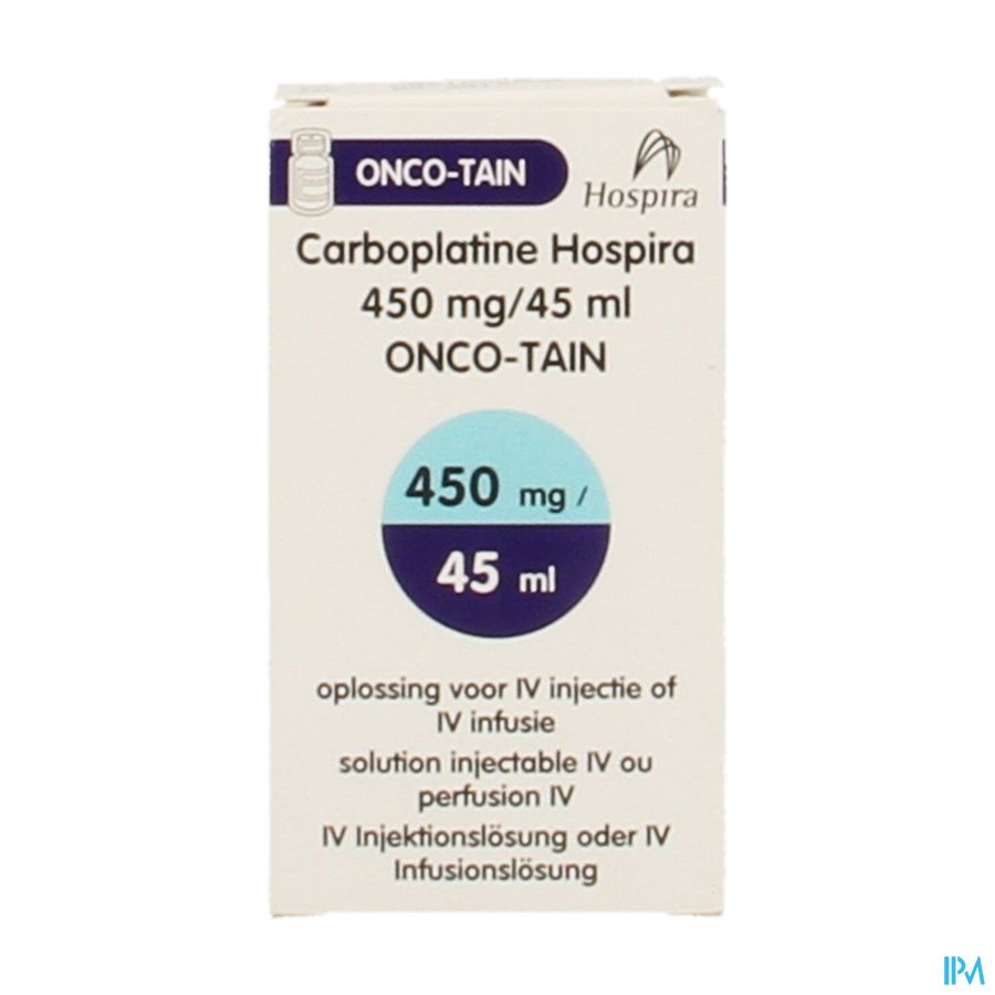 Carboplatine Onco Tain Iv Perf 1x45ml 10mg/ml Carboplatine Onco Tain Iv Perf 1x45ml 10mg/ml