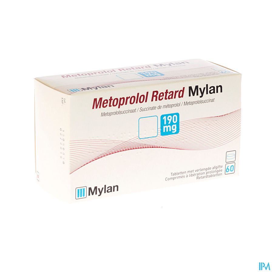 Metoprolol Viatris 190mg Tabl Retard 60 Metoprolol Viatris 190mg Tabl Retard 60