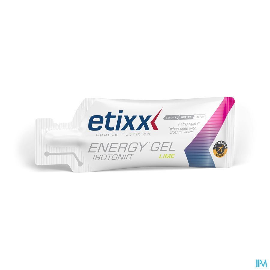 Etixx Isotonic Energy Gel Lime 12x40g 3