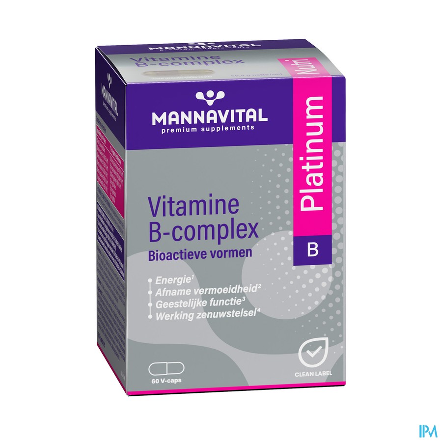 Mannavita Vitamine B Complex V-caps 60
