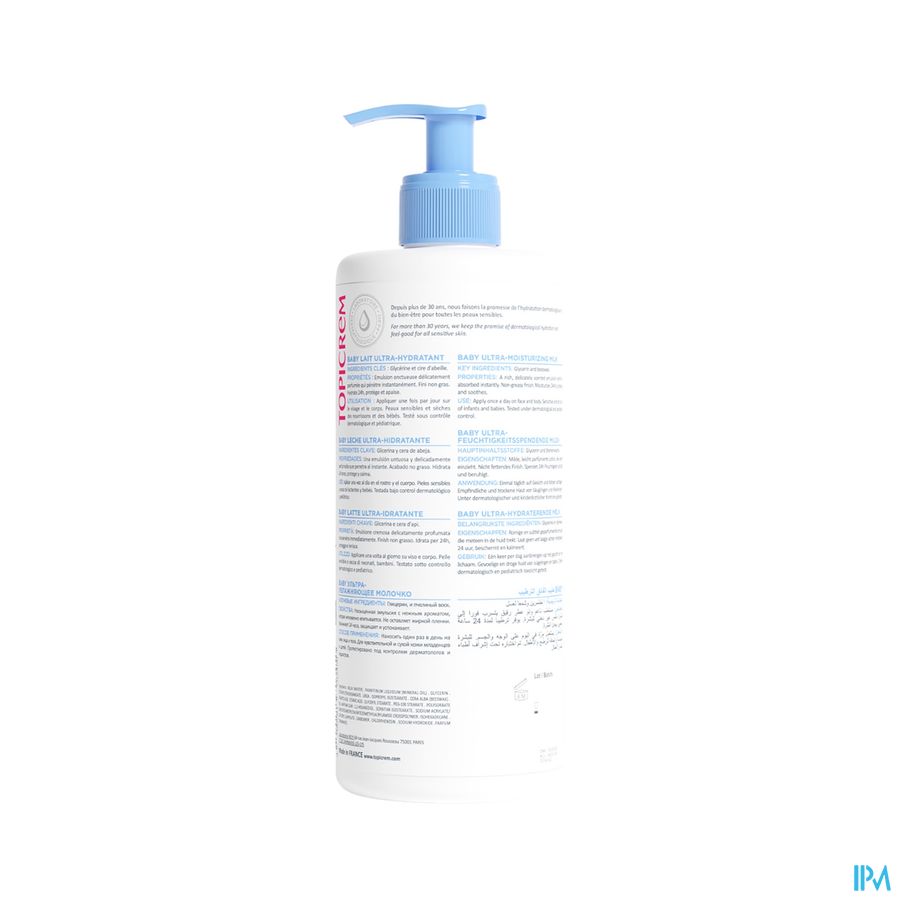 Topicrem Baby Ultrahydraterende Melk 500ml 2