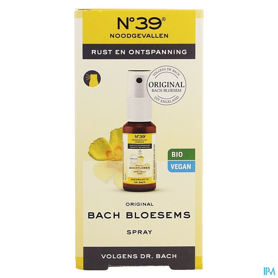 Bachbloesem Bio N°39 Noodgevallen Spray 20ml 4