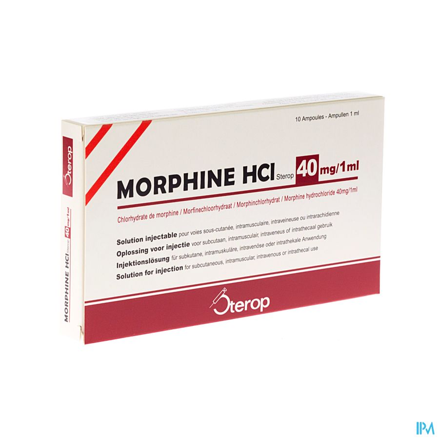Morphine Hcl Amp 10 X 40mg/1ml Morphine Hcl Amp 10 X 40mg/1ml