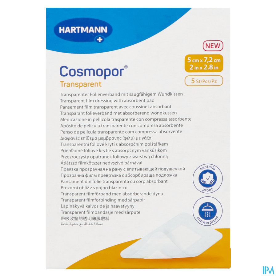 Cosmopor Transparent 5x7,2cm 5 9010500 Cosmopor Transparent 5x7,2cm 5 9010500
