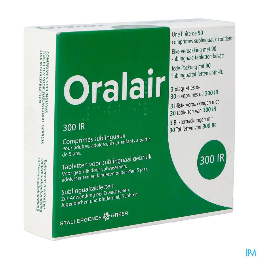 Oralair 300 Ir Orifarm Tabl Subl 90x300 Ir Pip Oralair 300 Ir Orifarm Tabl Subl 90x300 Ir Pip