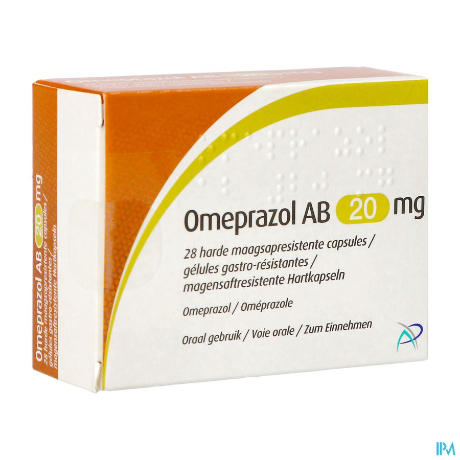 Omeprazol Ab 20mg Maagsapresist. Caps 28 Blister Omeprazol Ab 20mg Maagsapresist. Caps 28 Blister