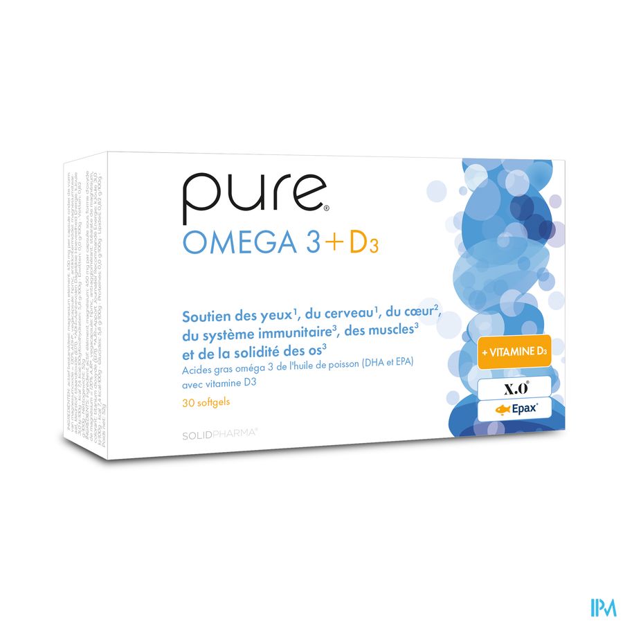 Pure Omega 3 + D3 Softgels 30 Pure Omega 3 + D3 Softgels 30