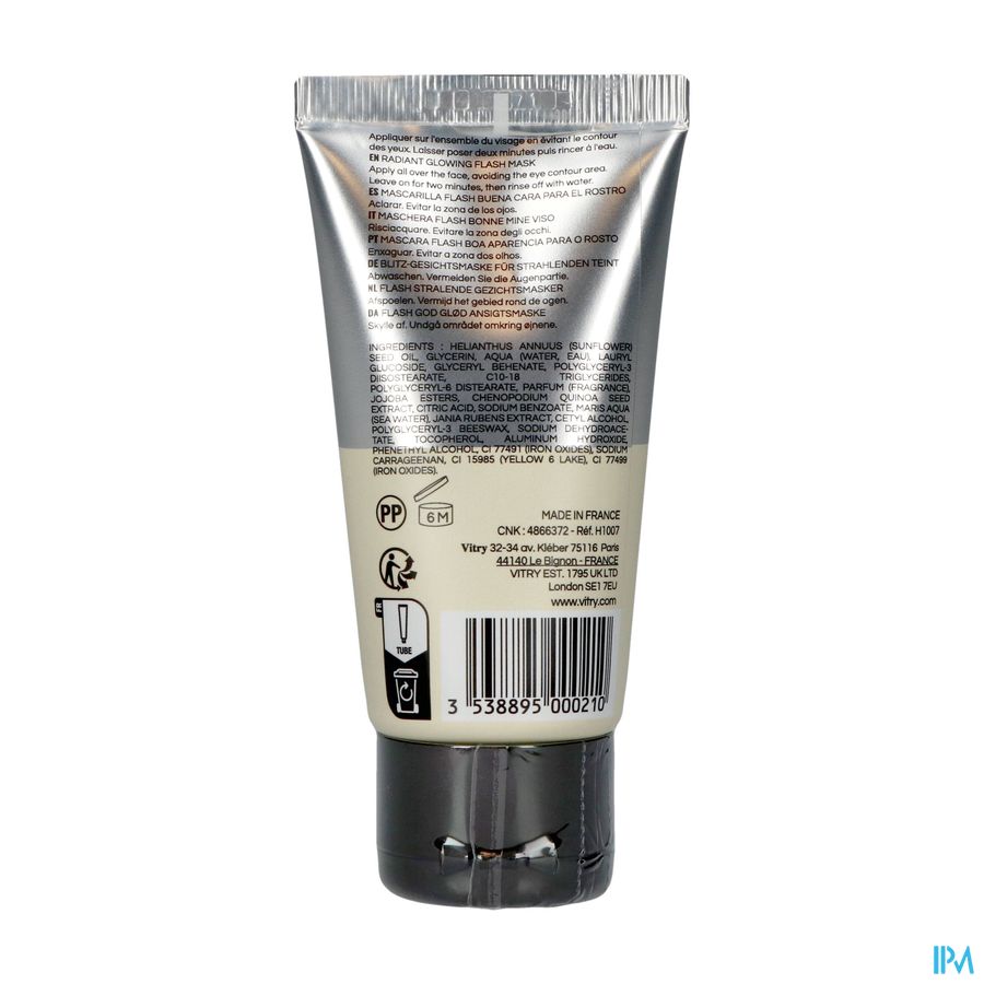 Vitry Man Masker Instant Stralende Huid 50ml 1