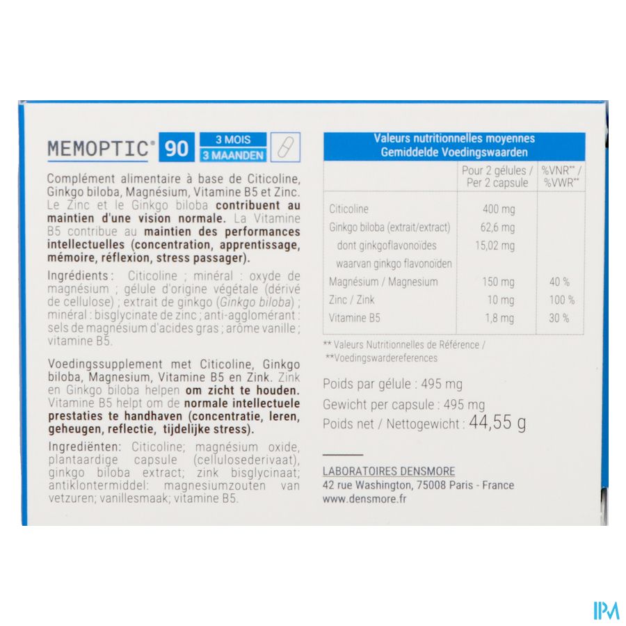 Memoptic Caps 90 5